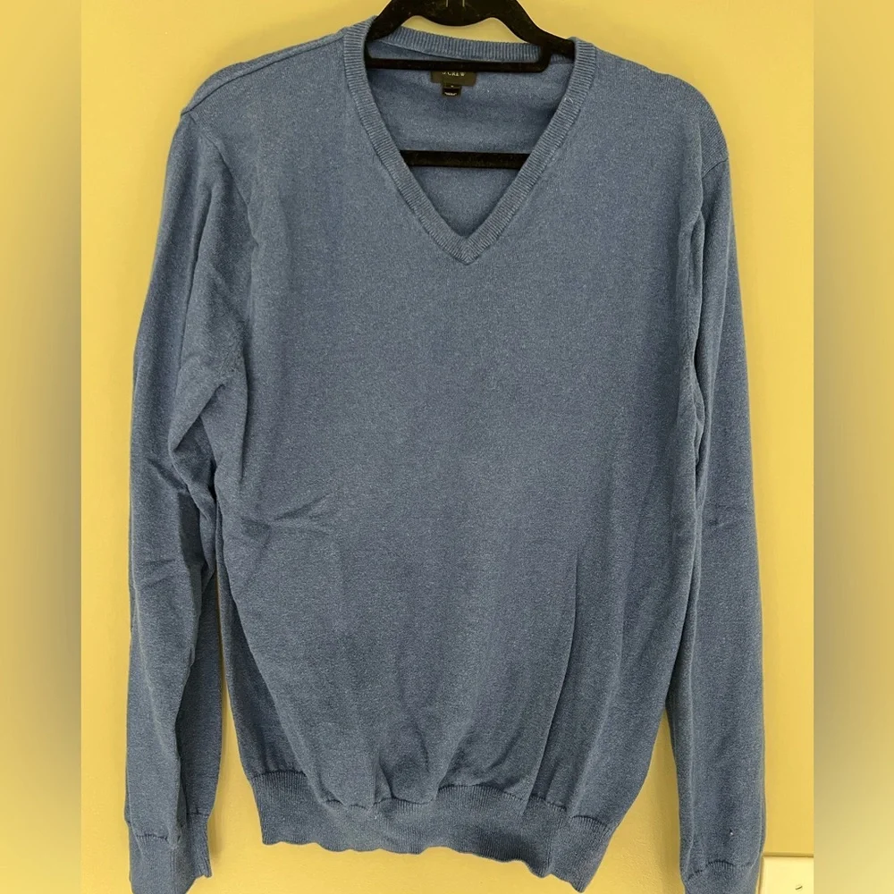 J. Crew Men's Slate V-Neck Sweater